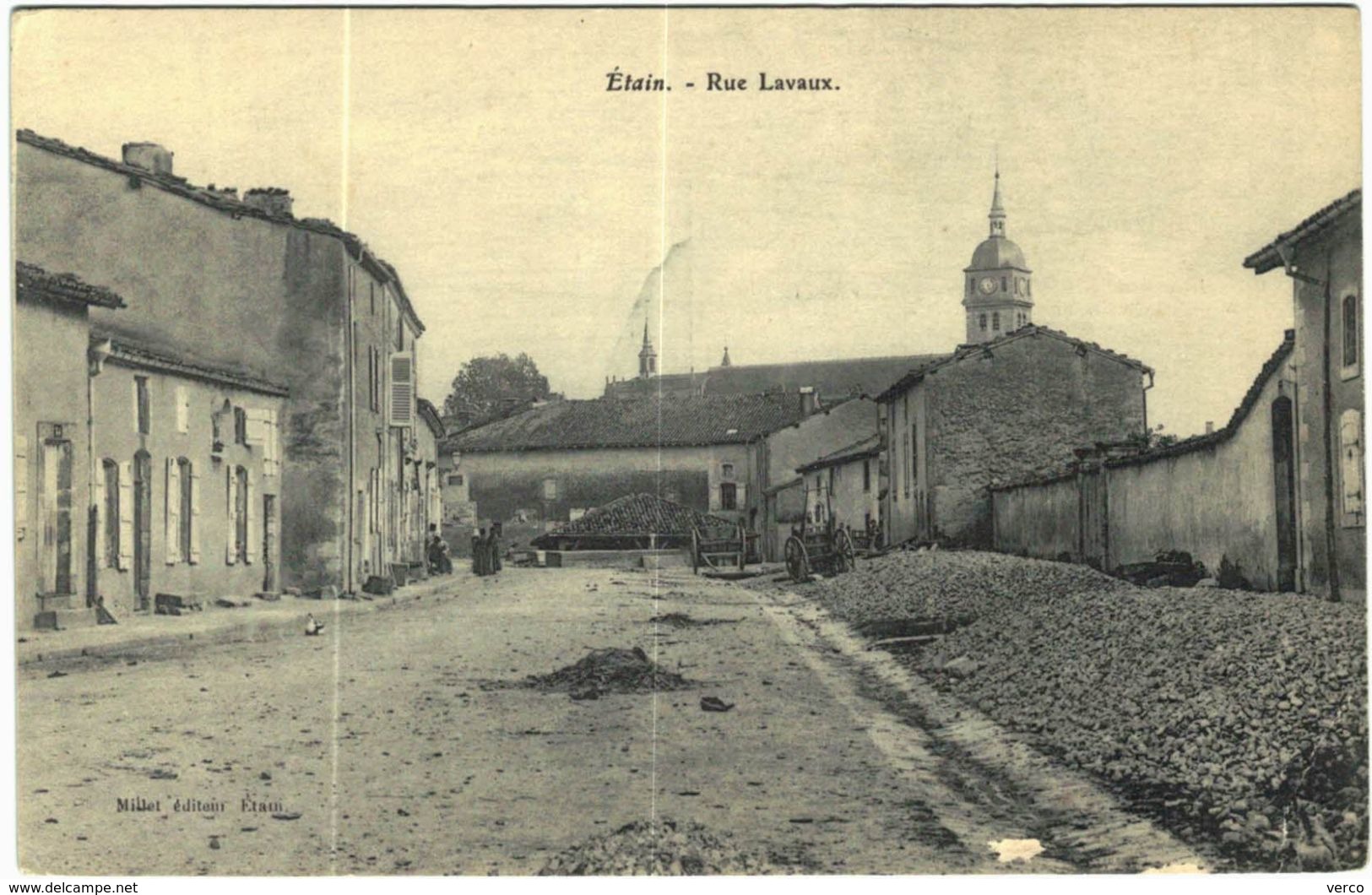 Carte Postale Ancienne de ETAIN-Rue Lavaux