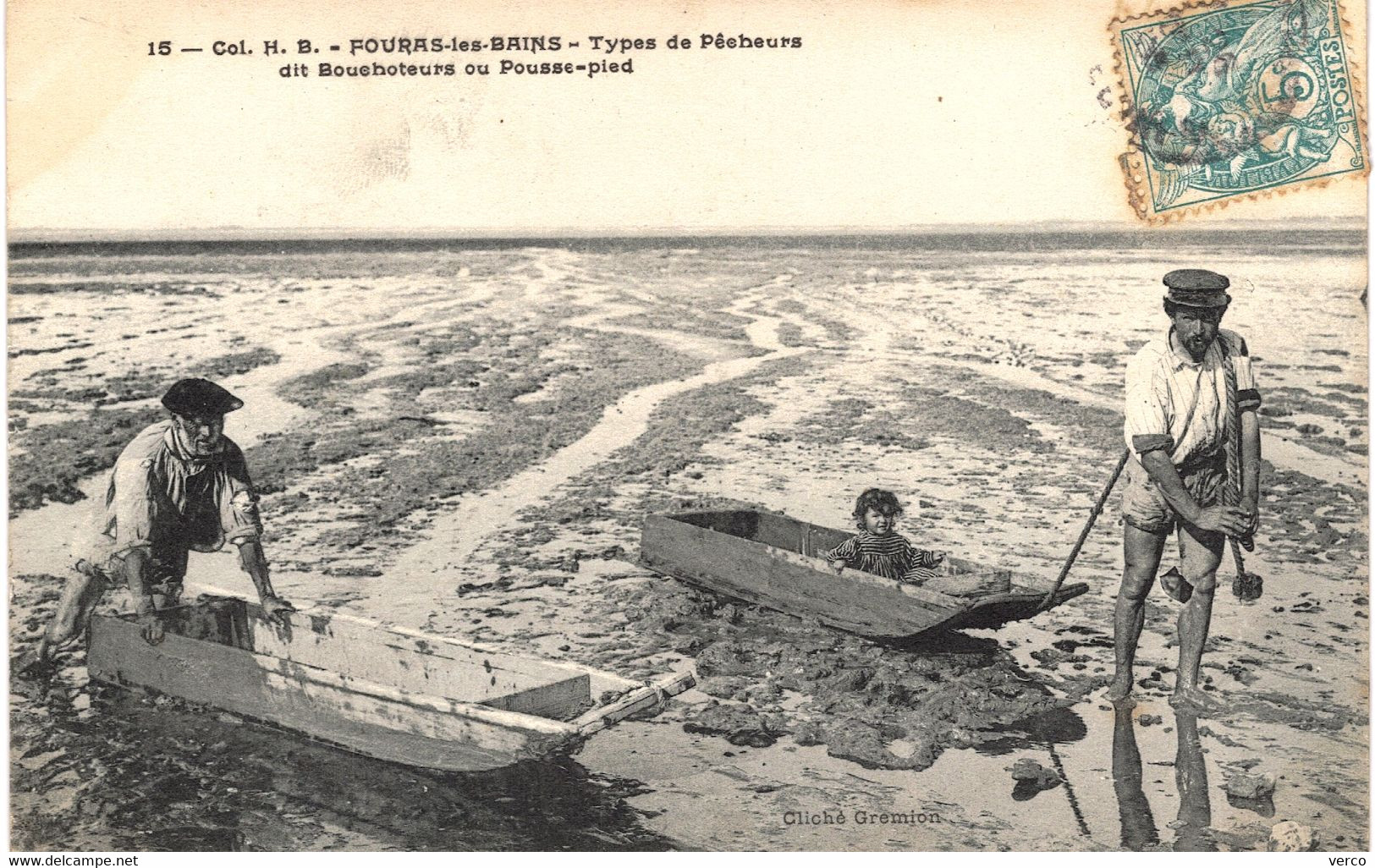 Carte POSTALE  Ancienne  de FOURAS les BAINS - Bouchoteurs ou pousse-pied