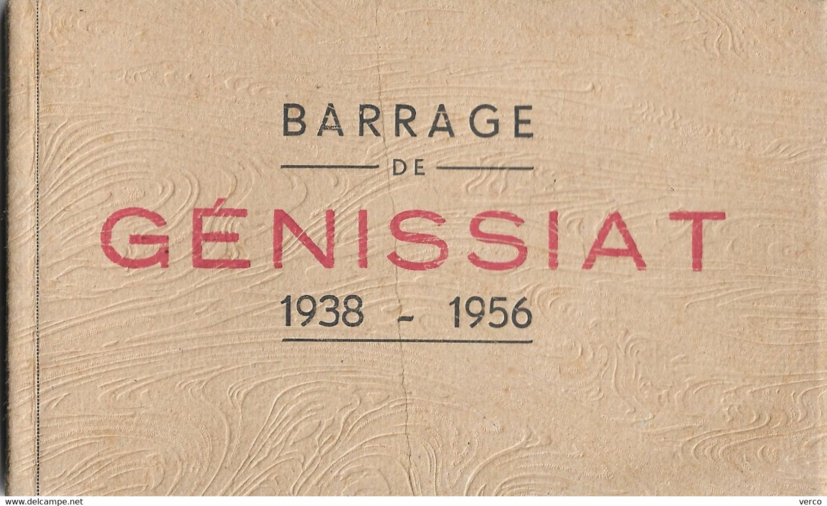 Carte POSTALE  Ancienne  de  GENISSIAT - Carnet 10 CPA du barrage