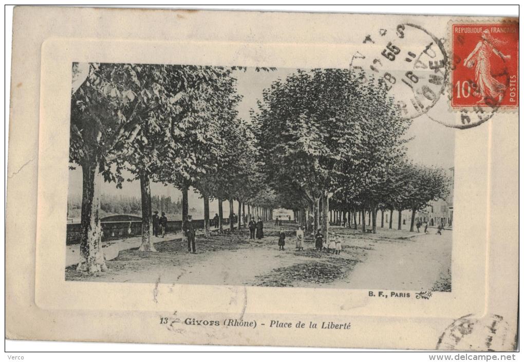 Carte Postale Ancienne de GIVORS