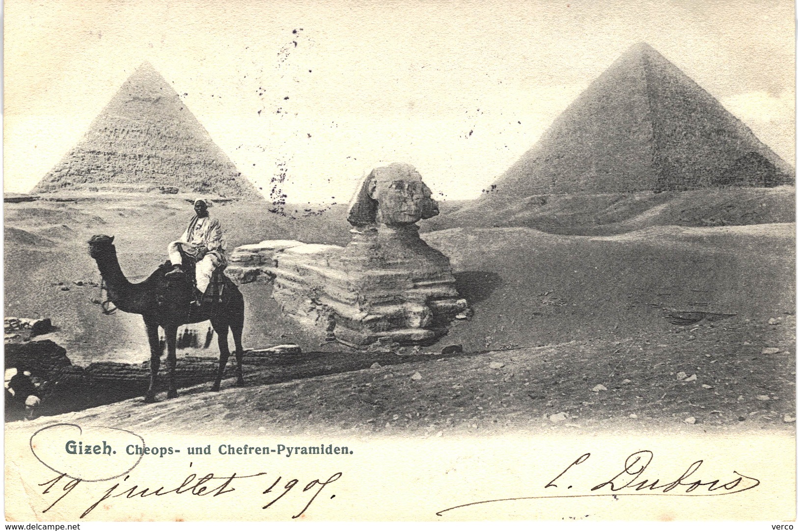 Carte postale ancienne de GIZEH