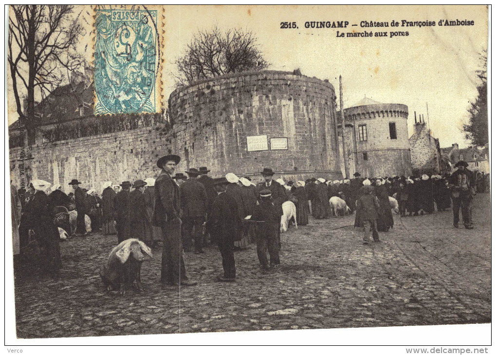 Carte Postale Ancienne de GUINGAMP