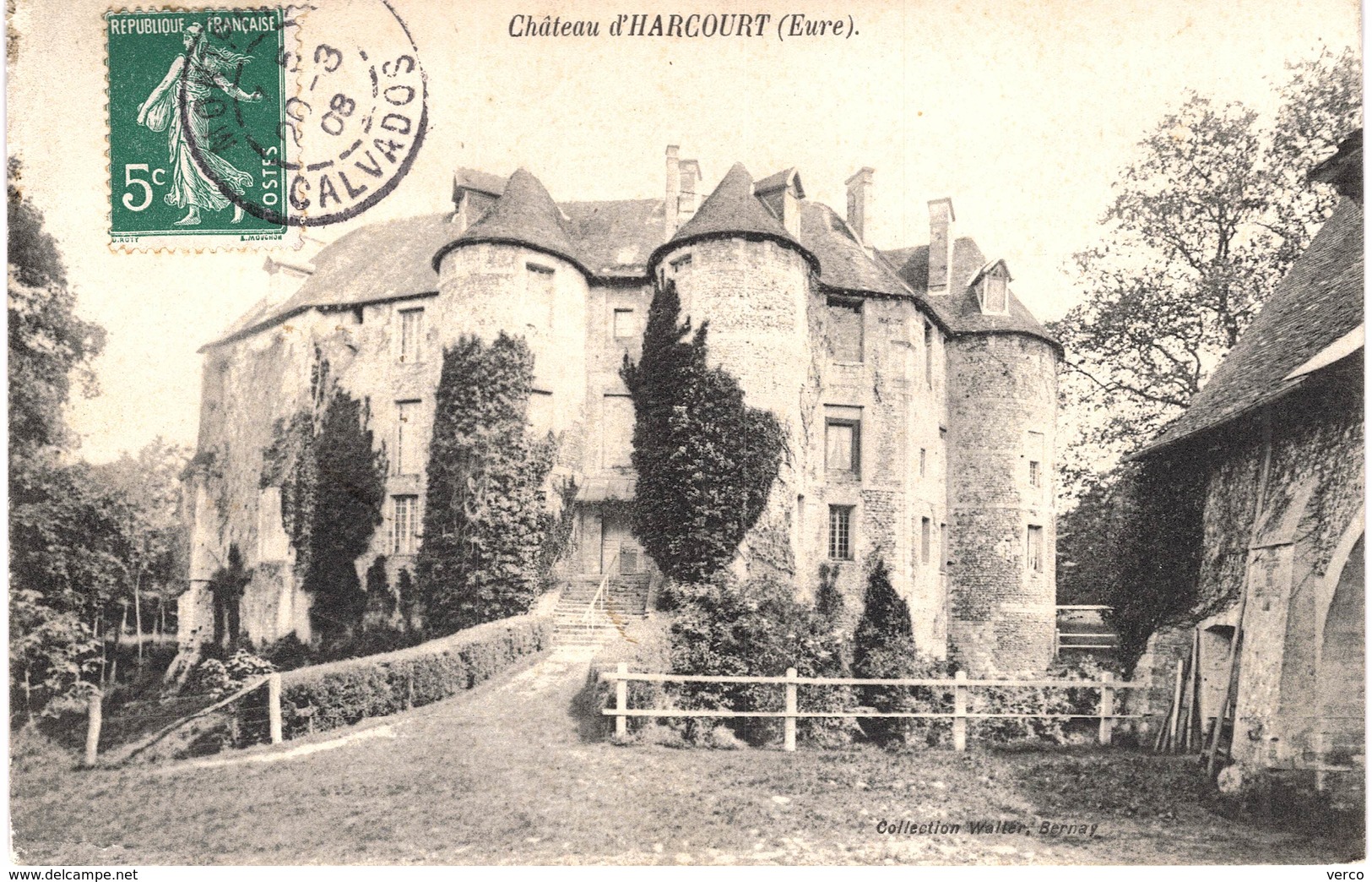 Carte postale ancienne de HARCOURT