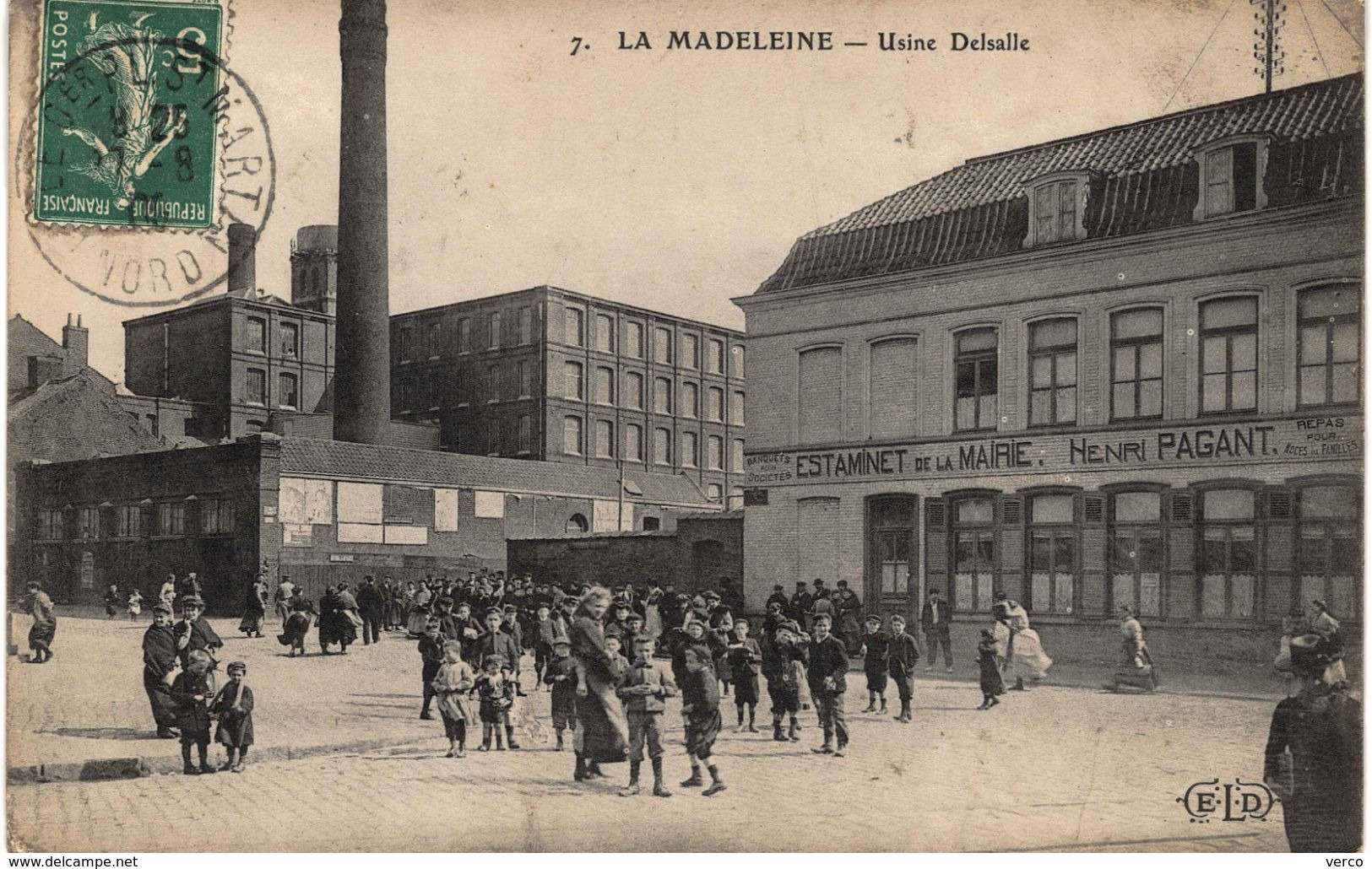 Carte  POSTALE  Ancienne de  La MADELEINE lez LILLE - Usine Delsalle