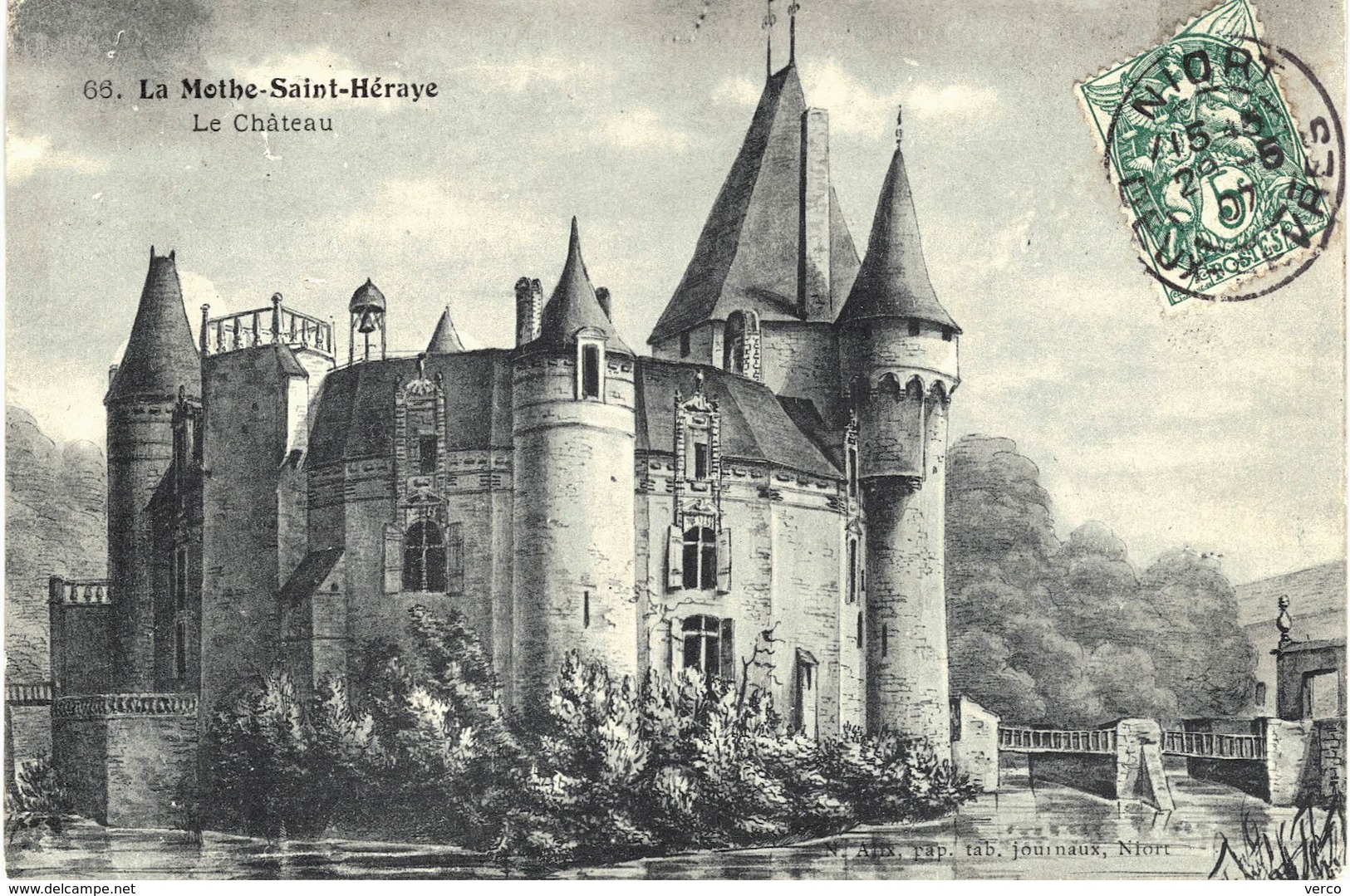Carte POSTALE  ANCIENNE de  LA  MOTHE Saint HERAY
