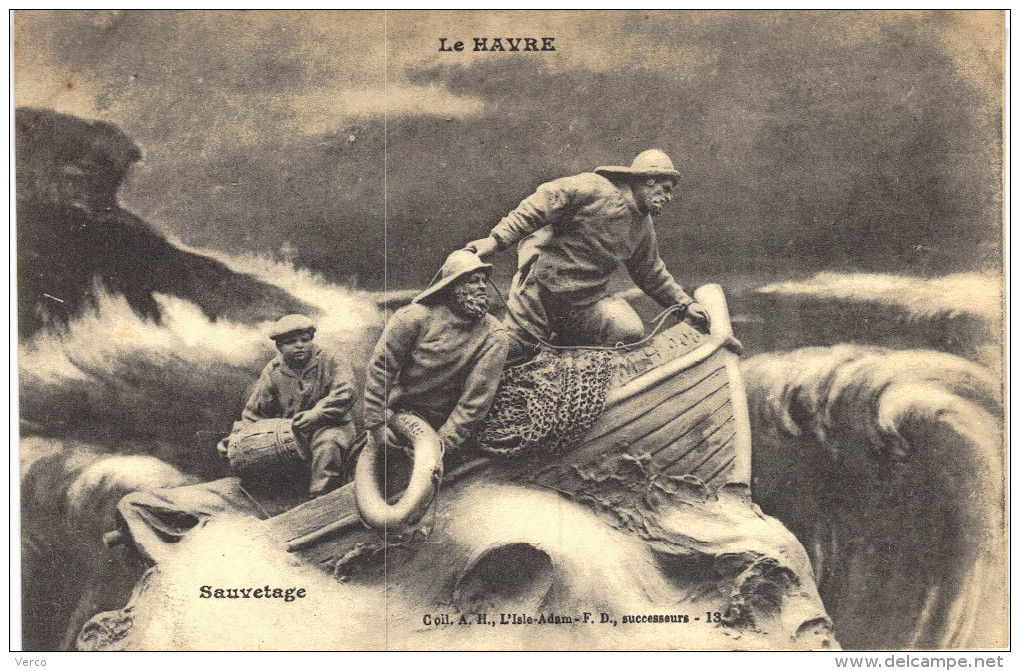Carte Postale Ancienne de LE HAVRE / Vie du Marin Pêcheur