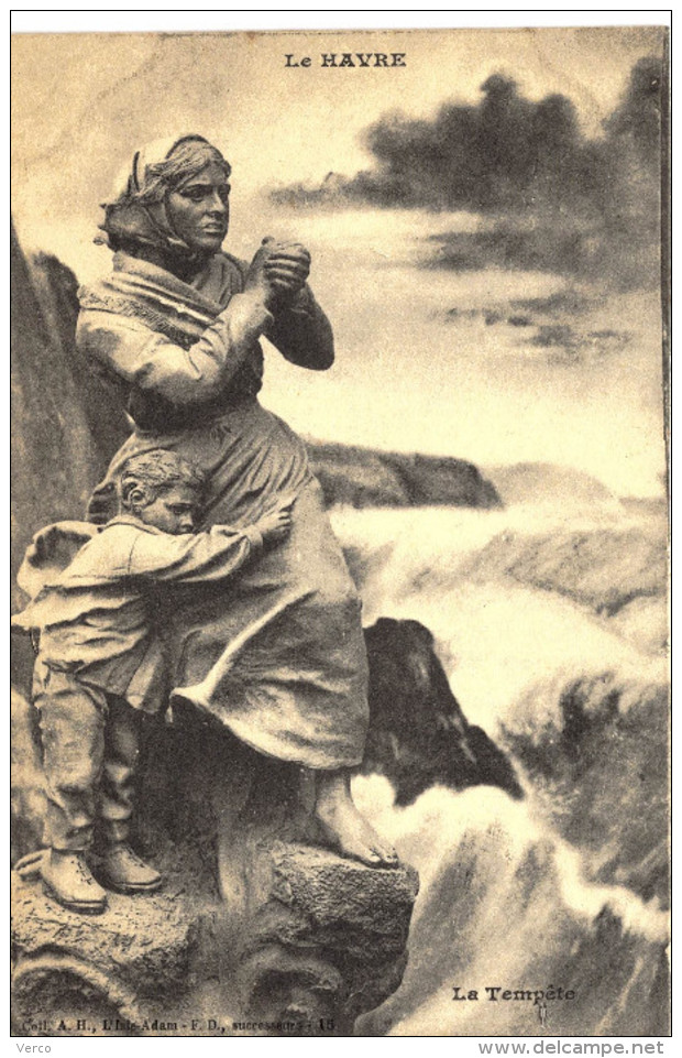Carte Postale Ancienne de LE HAVRE / Vie du Marin Pêcheur