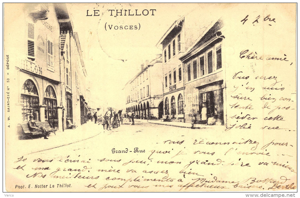 Carte Postale Ancienne de LE THILLOT