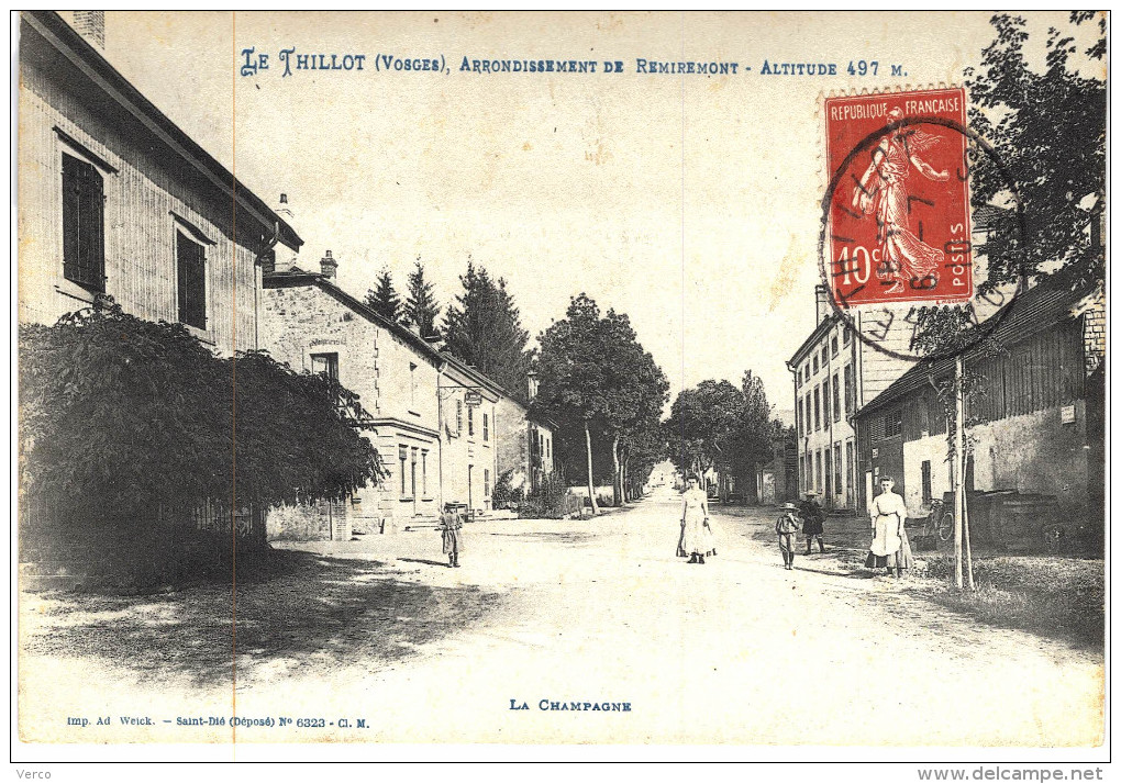 Carte Postale Ancienne de LE THILLOT