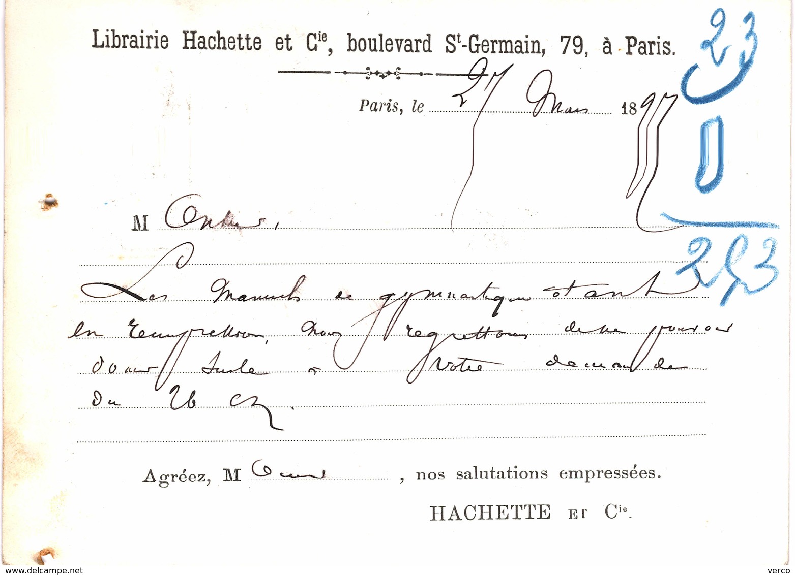 Carte  Postale  ancienne de  LIGNY en BARROIS - Librairie Hachette