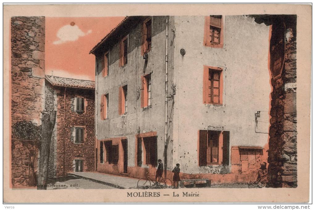 Carte Postale Ancienne de MOLIERES SUR CEZE