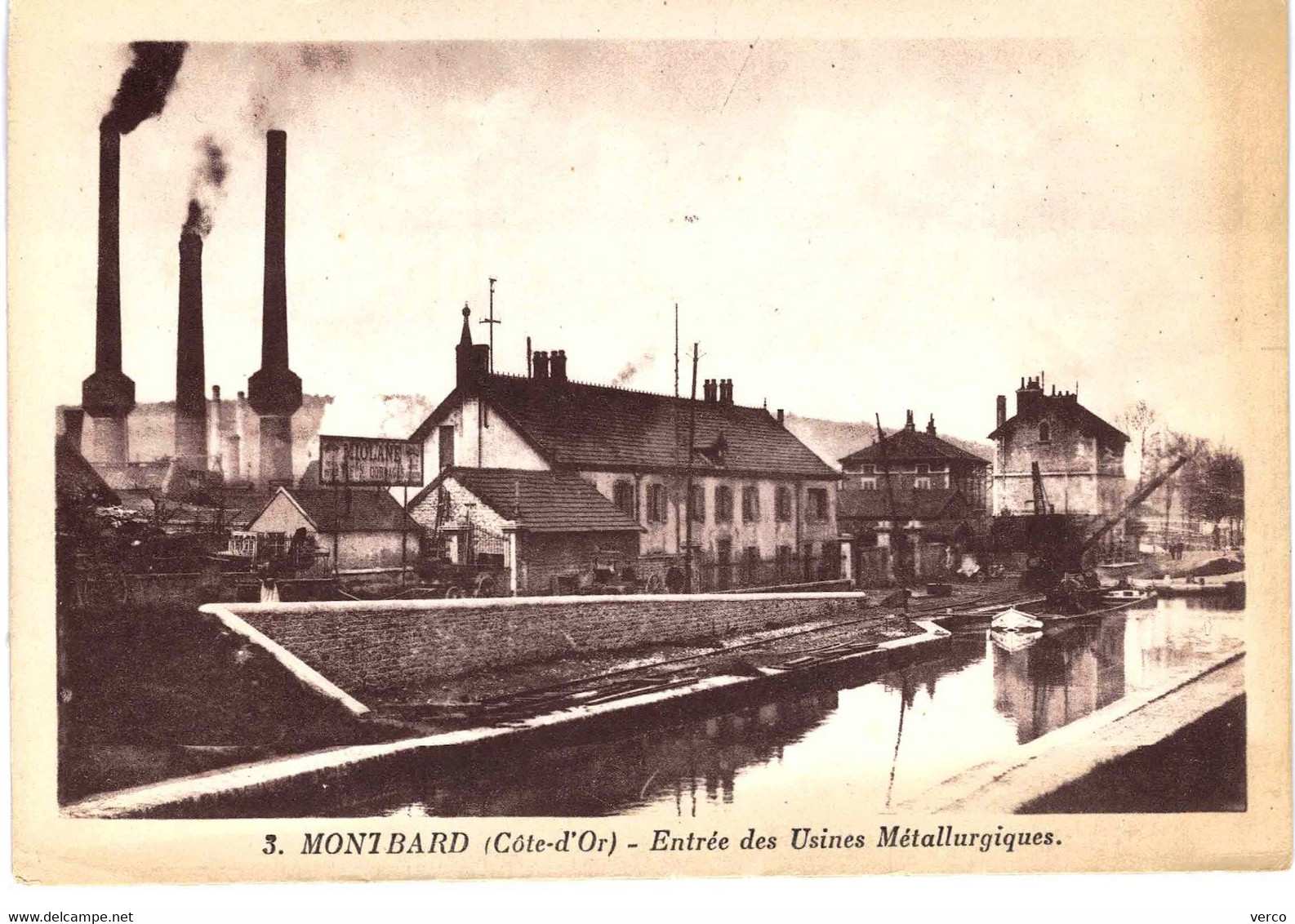 Carte POSTALE  Ancienne  de  MONTBARD - Usine métallurgiques