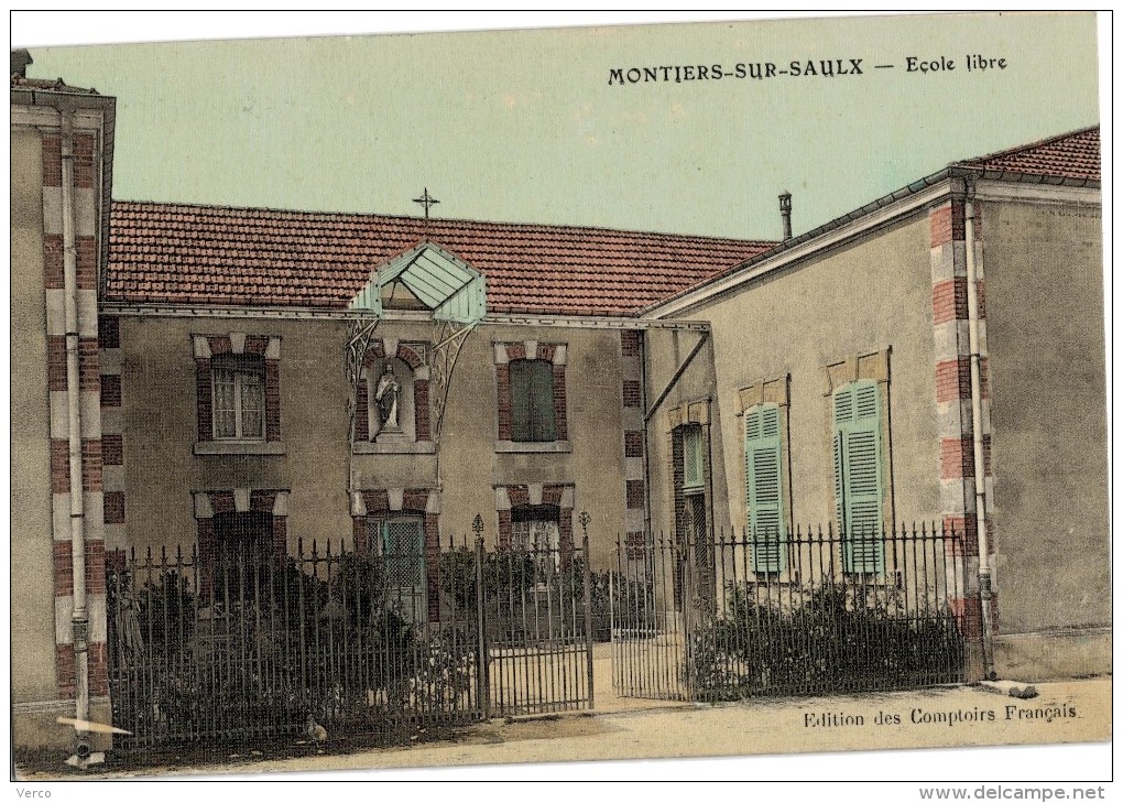 Carte Postale Ancienne de MONTIERS SUR SAULX-Comptoirs Français