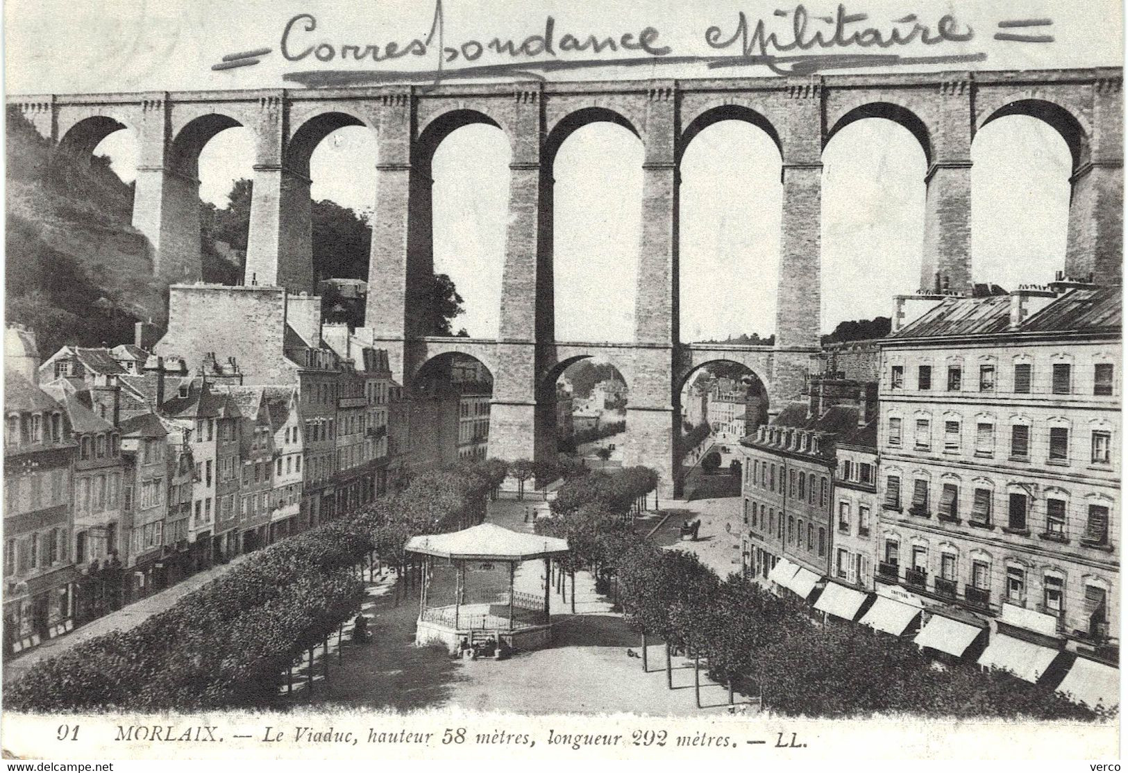 Carte POSTALE Ancienne de MORLAIX - Le Viaduc
