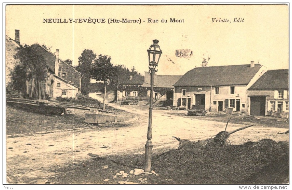 CARTE POSTALE ANCIENNE DE NEUILLY L'EVEQUE  -  RUE DU MONT
