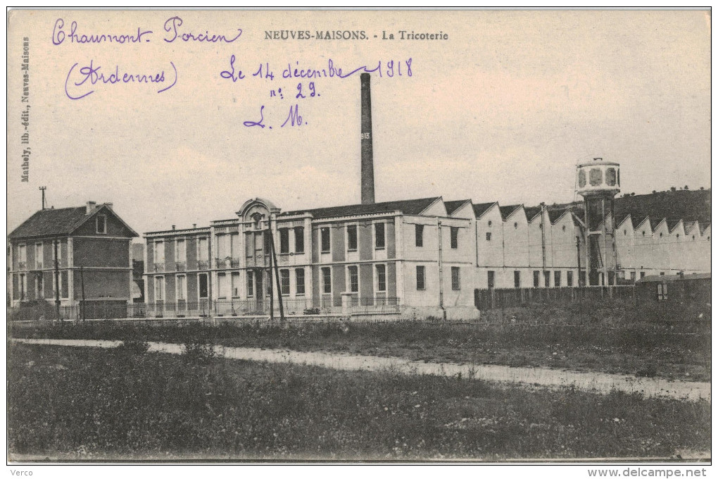 Carte Postale Ancienne de NEUVES MAISONS