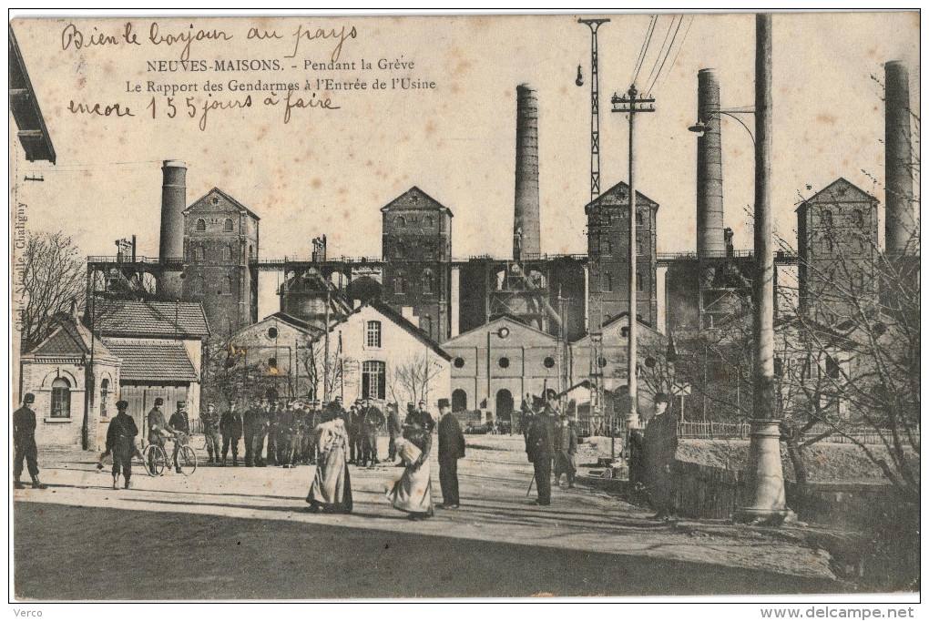 Carte Postale Ancienne de NEUVES MAISONS