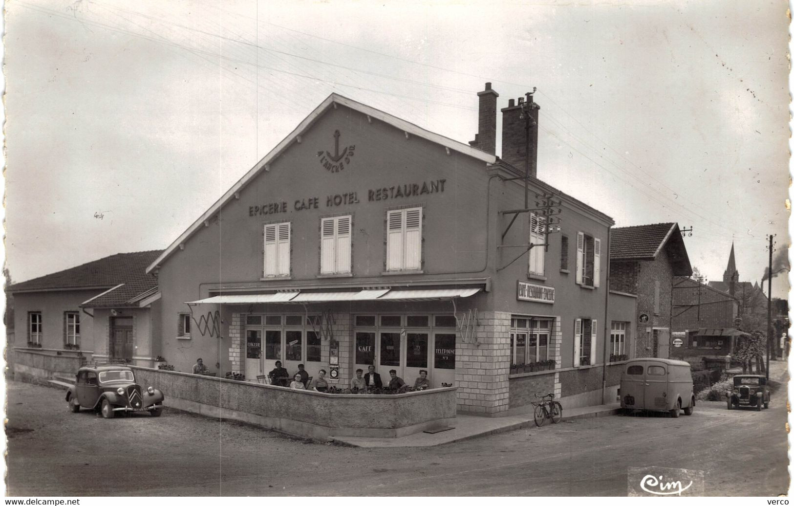 Carte POSTALE  Ancienne  de  PARGNY sur SAULX - Epicerie, Café, Hôtel & Restaurant "A l'Ancre d'Or"
