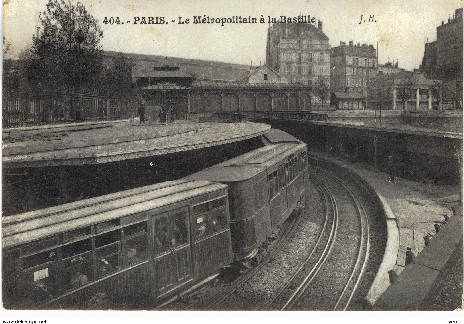 Carte postale ancienne de PARIS - METRO
