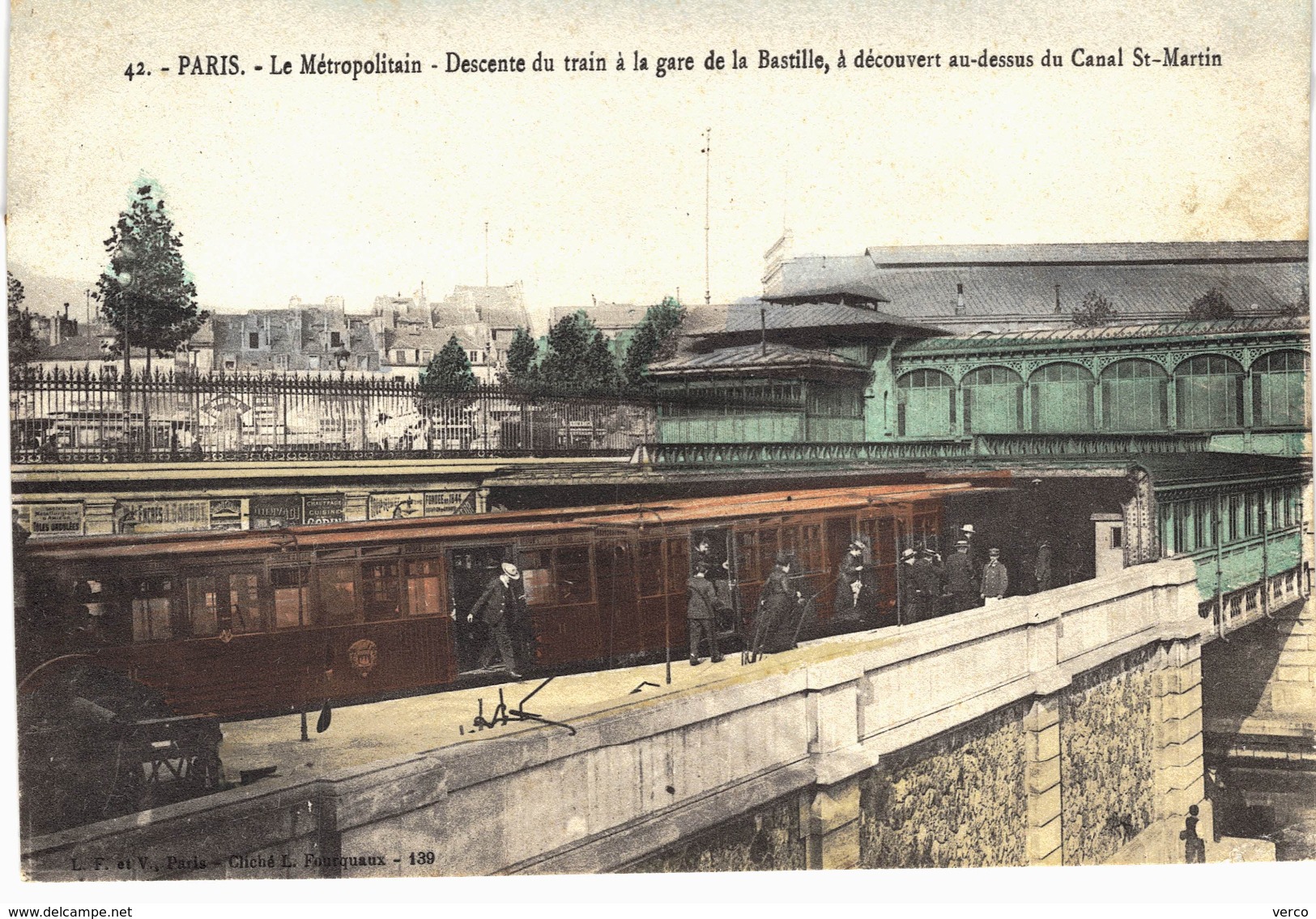 Carte postale ancienne de PARIS - METRO