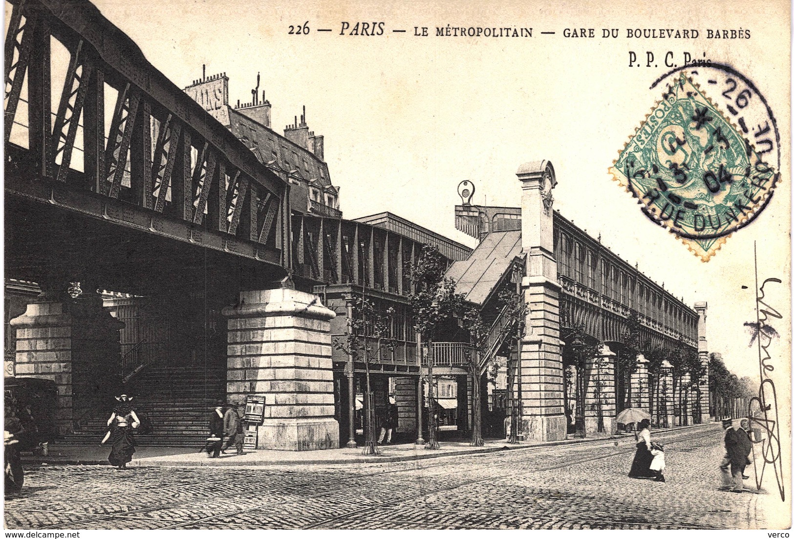Carte postale ancienne de PARIS - METRO
