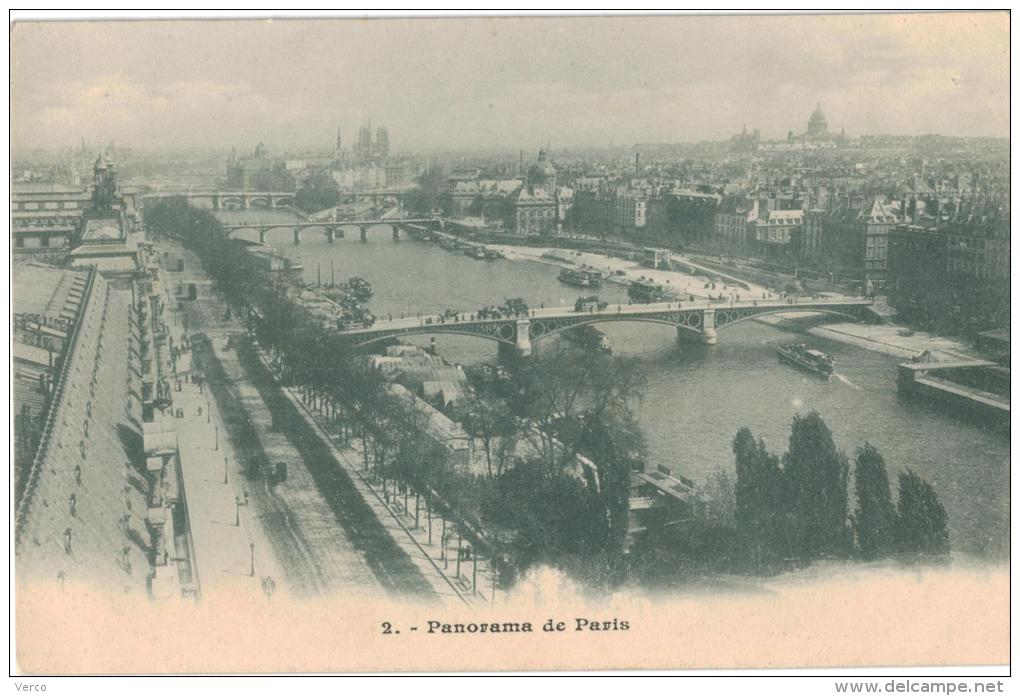 Carte Postale Ancienne de : PARIS -Panorama