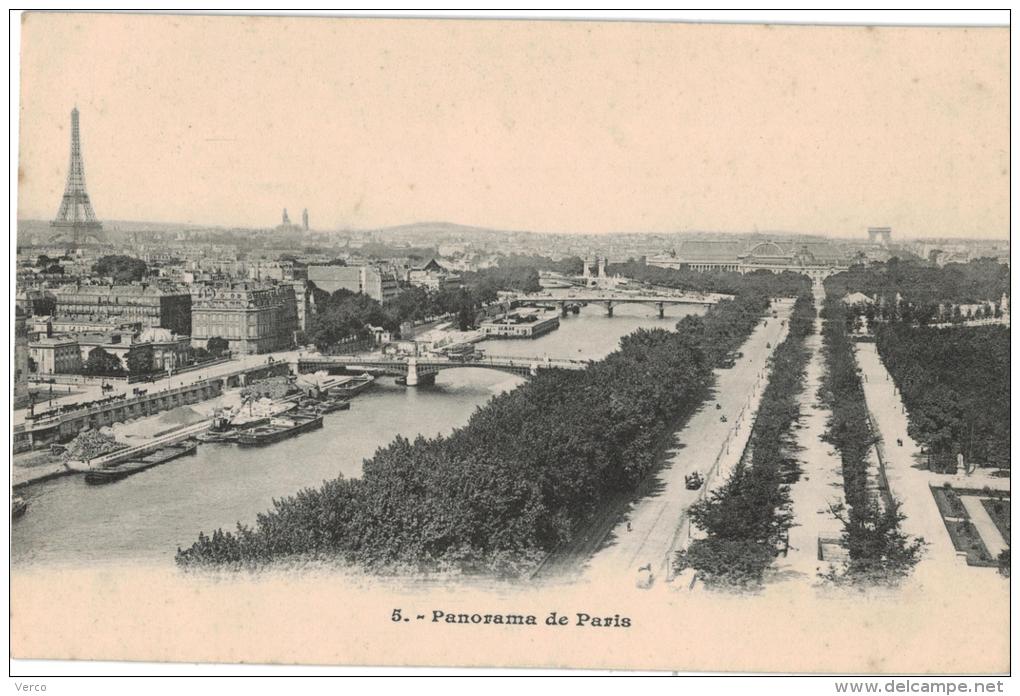 Carte Postale Ancienne de : PARIS -Panorama