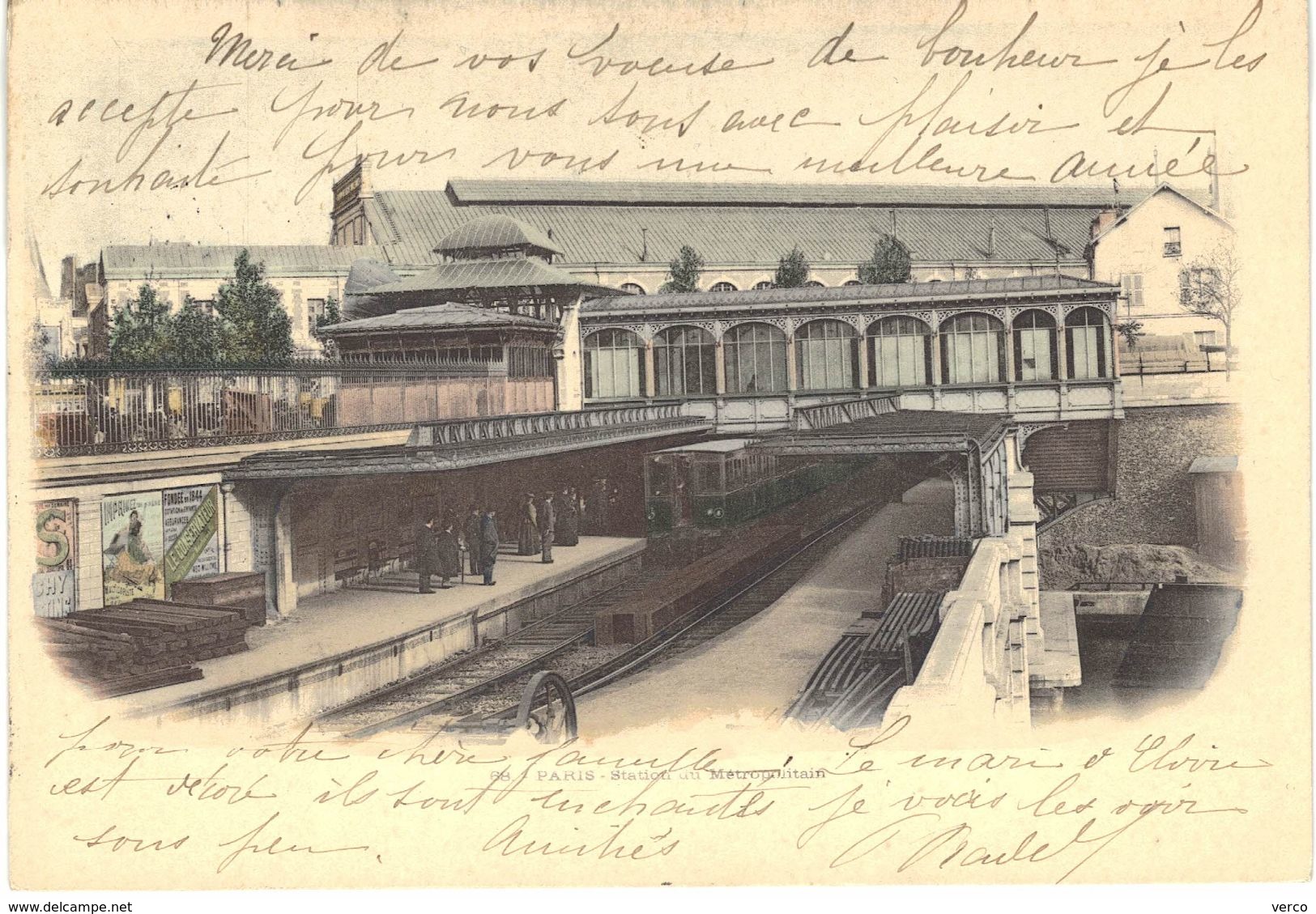 Carte POSTALE Ancienne de  PARIS - Station de Métro
