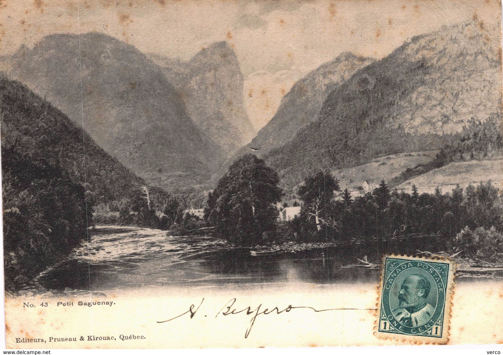 Carte postale ancienne de PETIT SAGUENAY