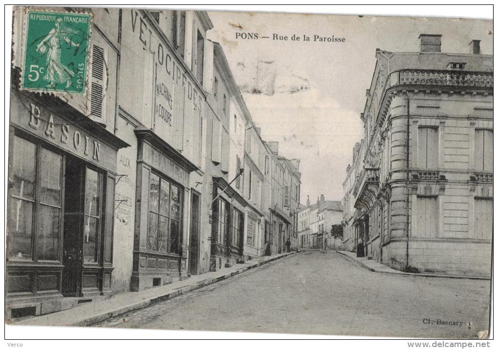 Carte Postale Ancienne de PONS