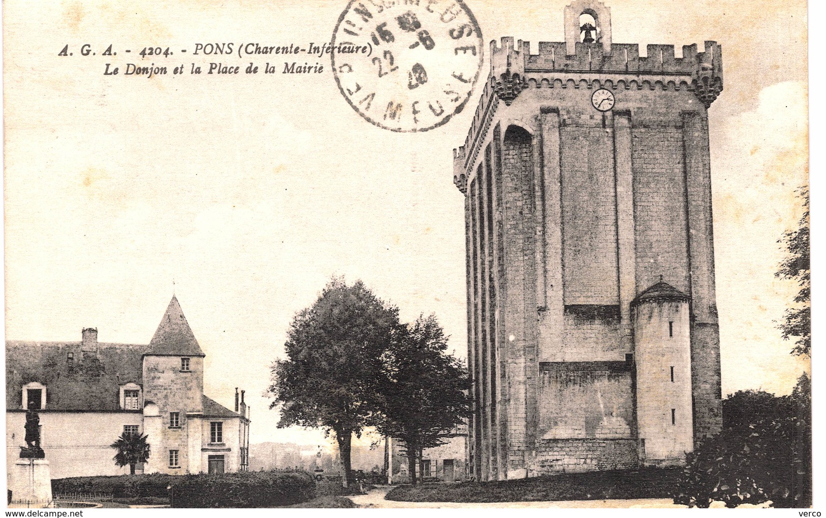 Carte postale ancienne de PONS