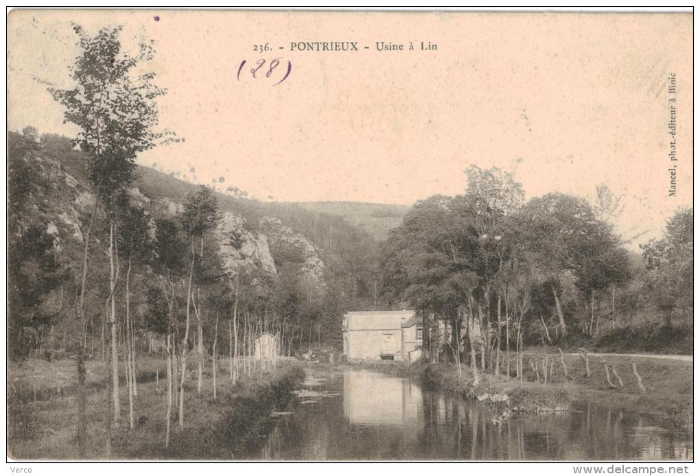 Carte Postale Ancienne  de PONTRIEUX