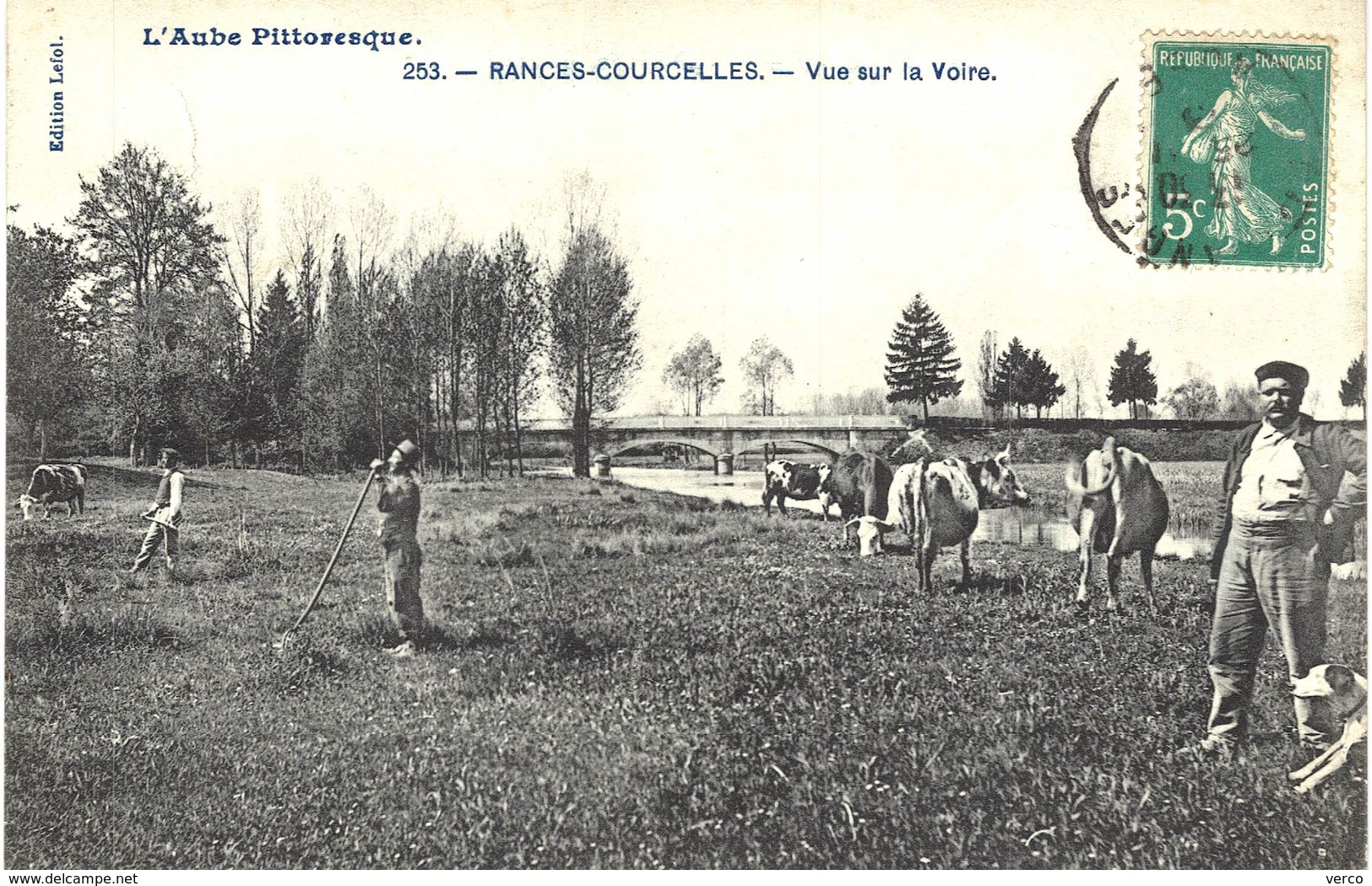 Carte POSTALE  Ancienne de   RANCES - COURCELLES / Vue sur la Voire