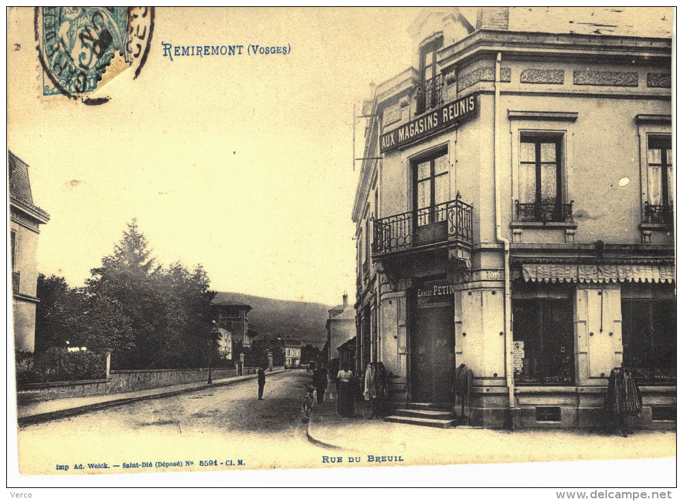 Carte Postale Ancienne de REMIREMONT