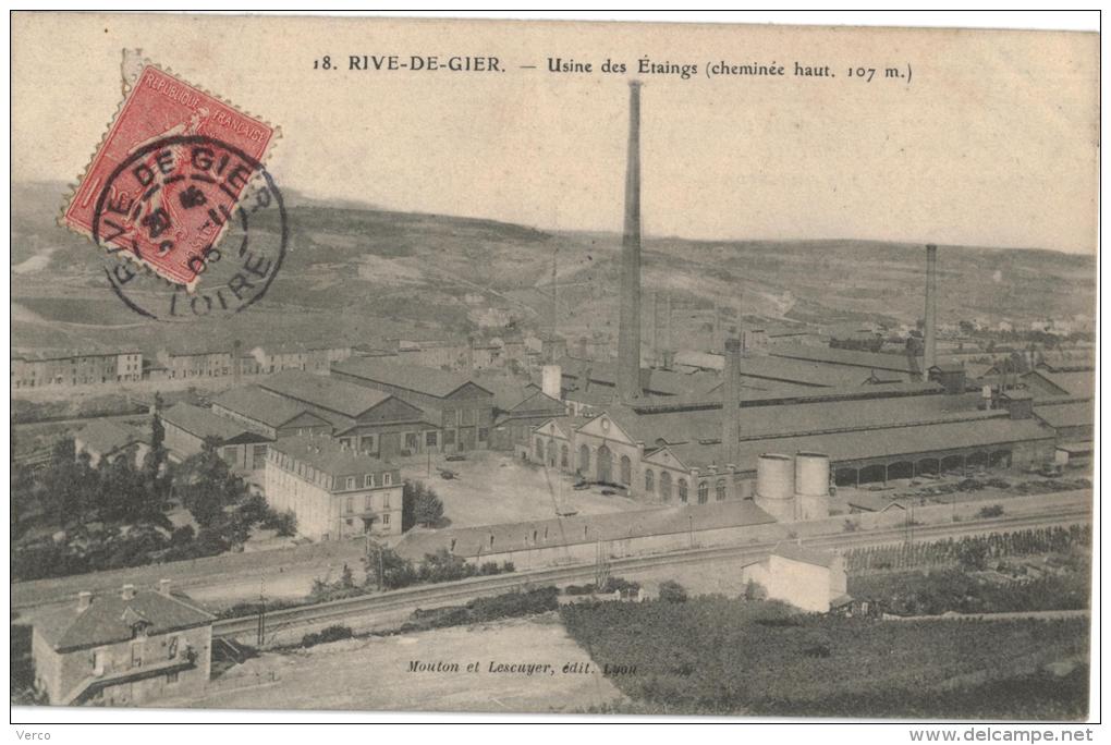 Carte Postale Ancienne de RIVE DE GIER