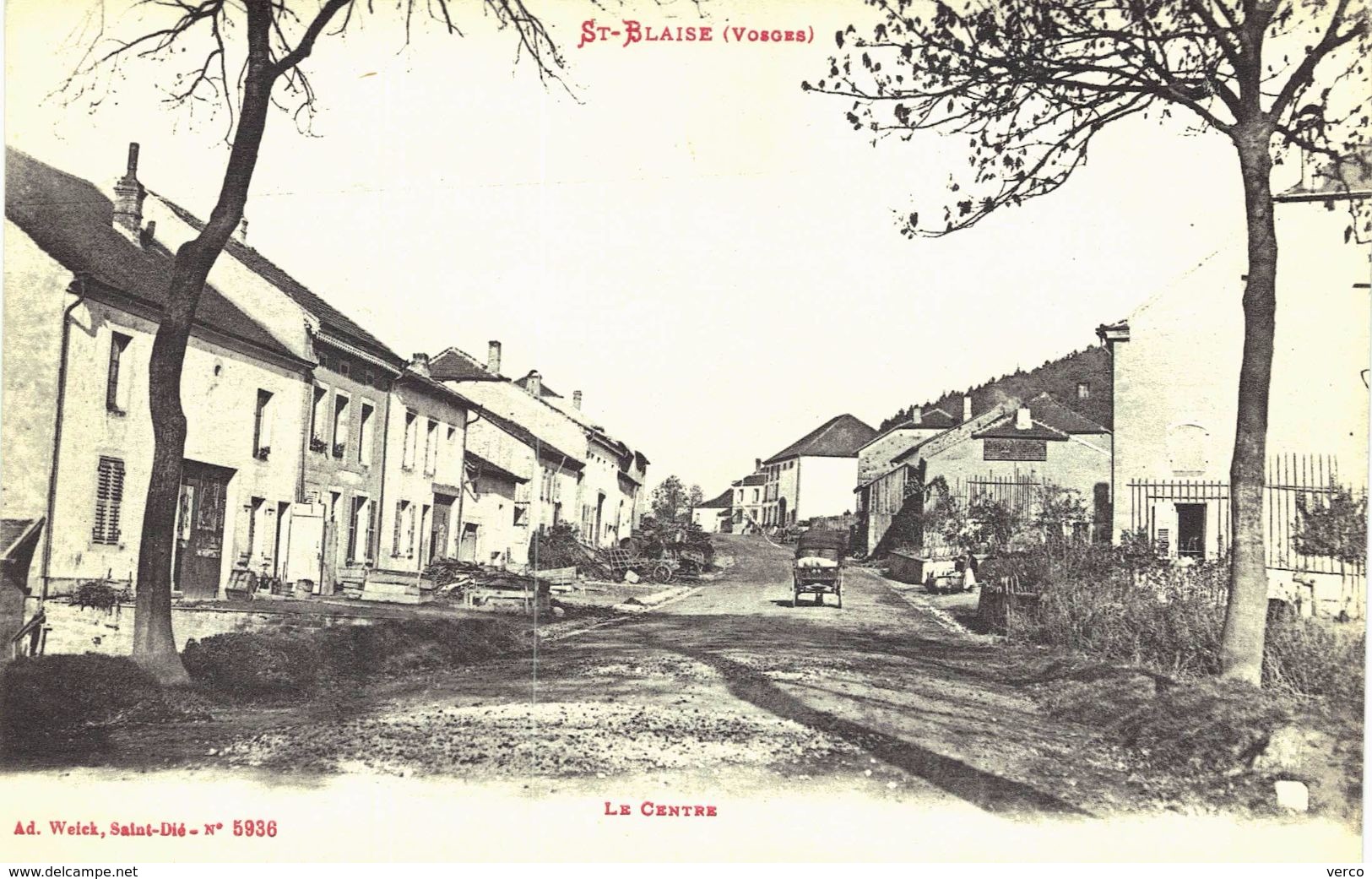 Carte postale ancienne de SAINT BLAISE