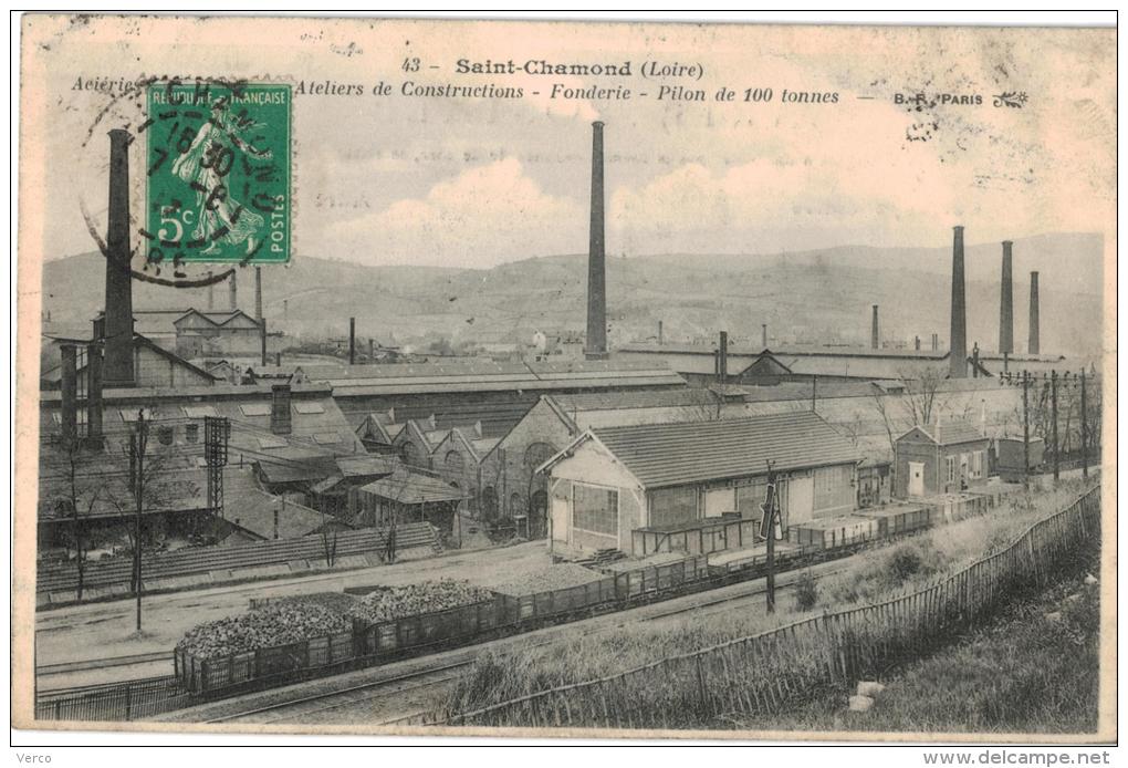 Carte Postale Ancienne de SAINT CHAMOND