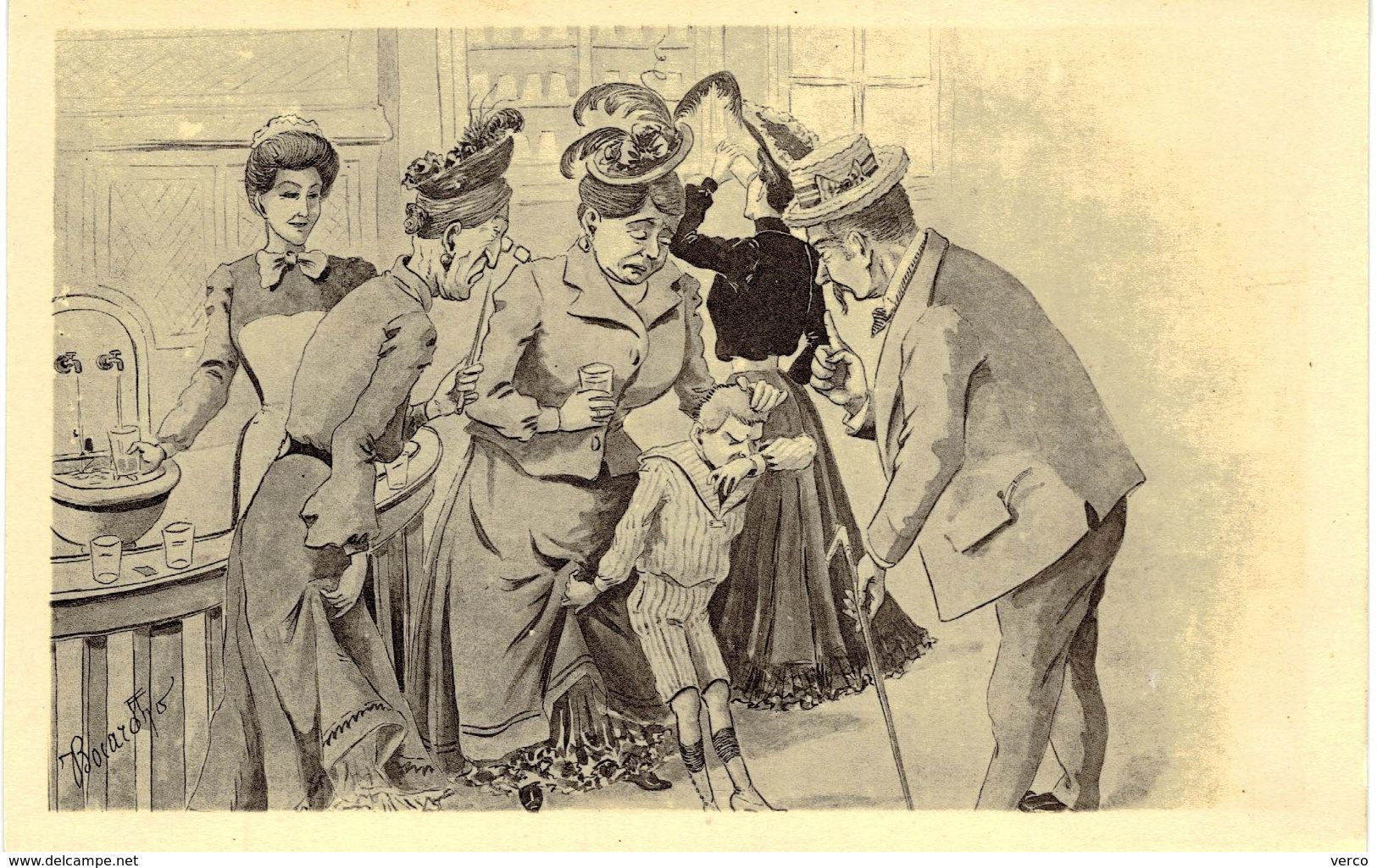 Carte POSTALE Ancienne de  SAINT- HONORE les BAINS - La Buvette