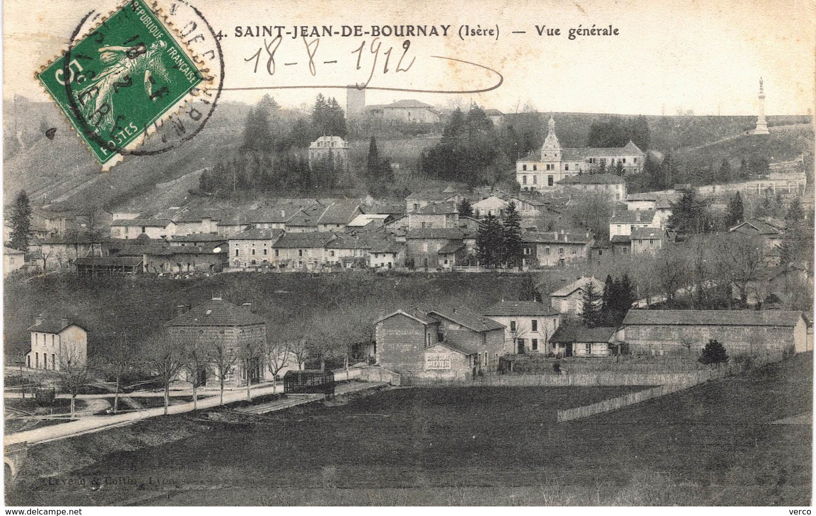 Carte postale ancienne de SAINT  JEAN  de  BOURNAY