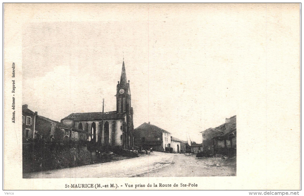 Carte Postale Ancienne de SAINT MAURICE