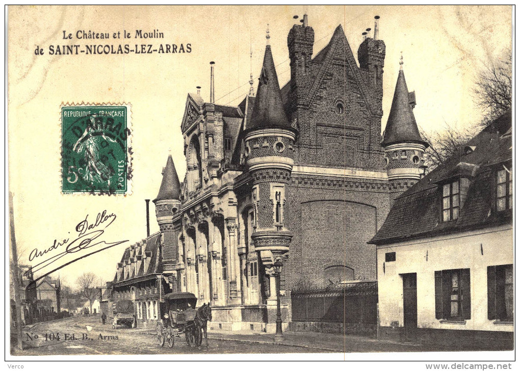 Carte Postale Ancienne de SAINT NICOLAS LES ARRAS