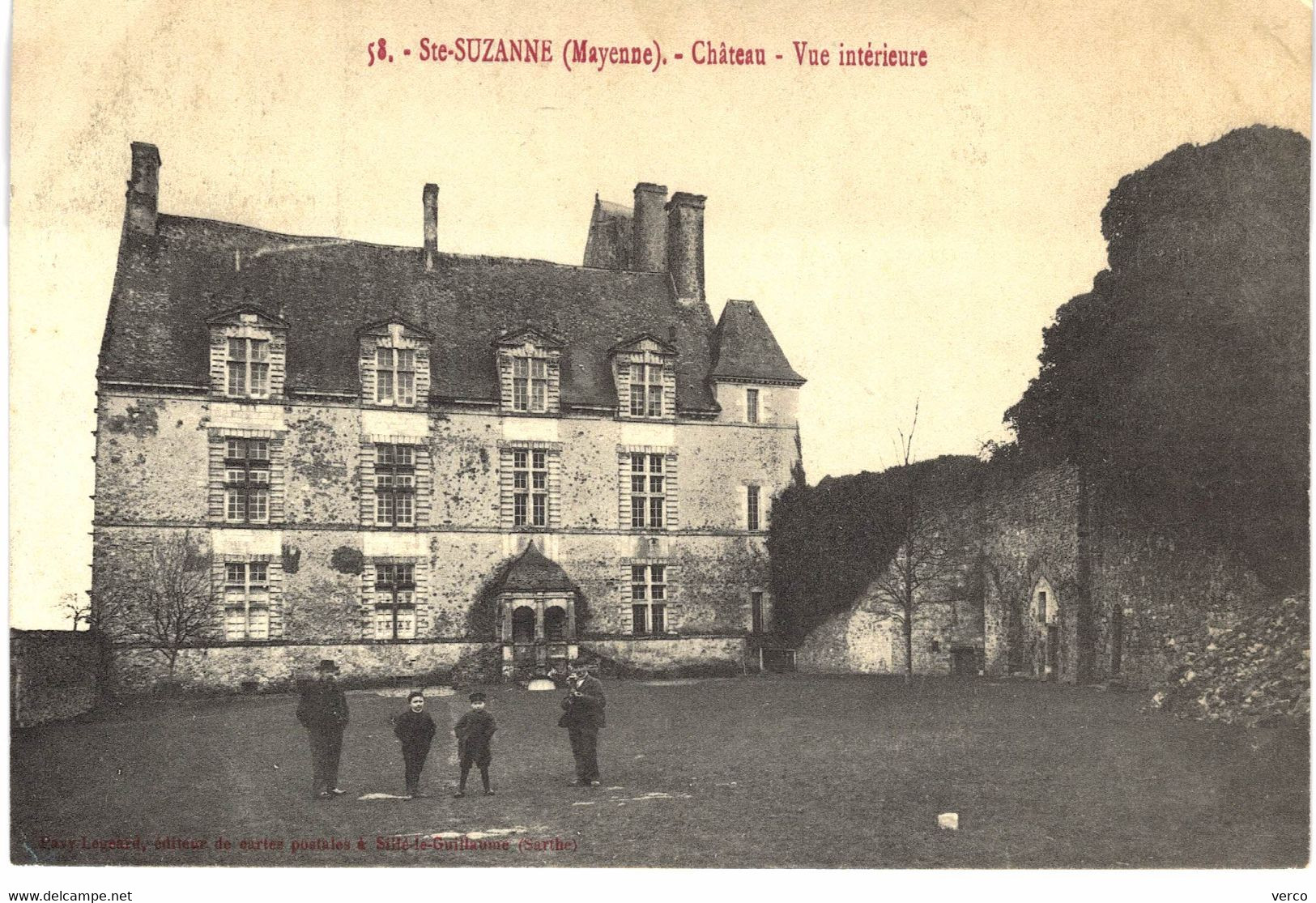 Carte POSTALE Ancienne  de SAINTE - SUZANNE / Le château