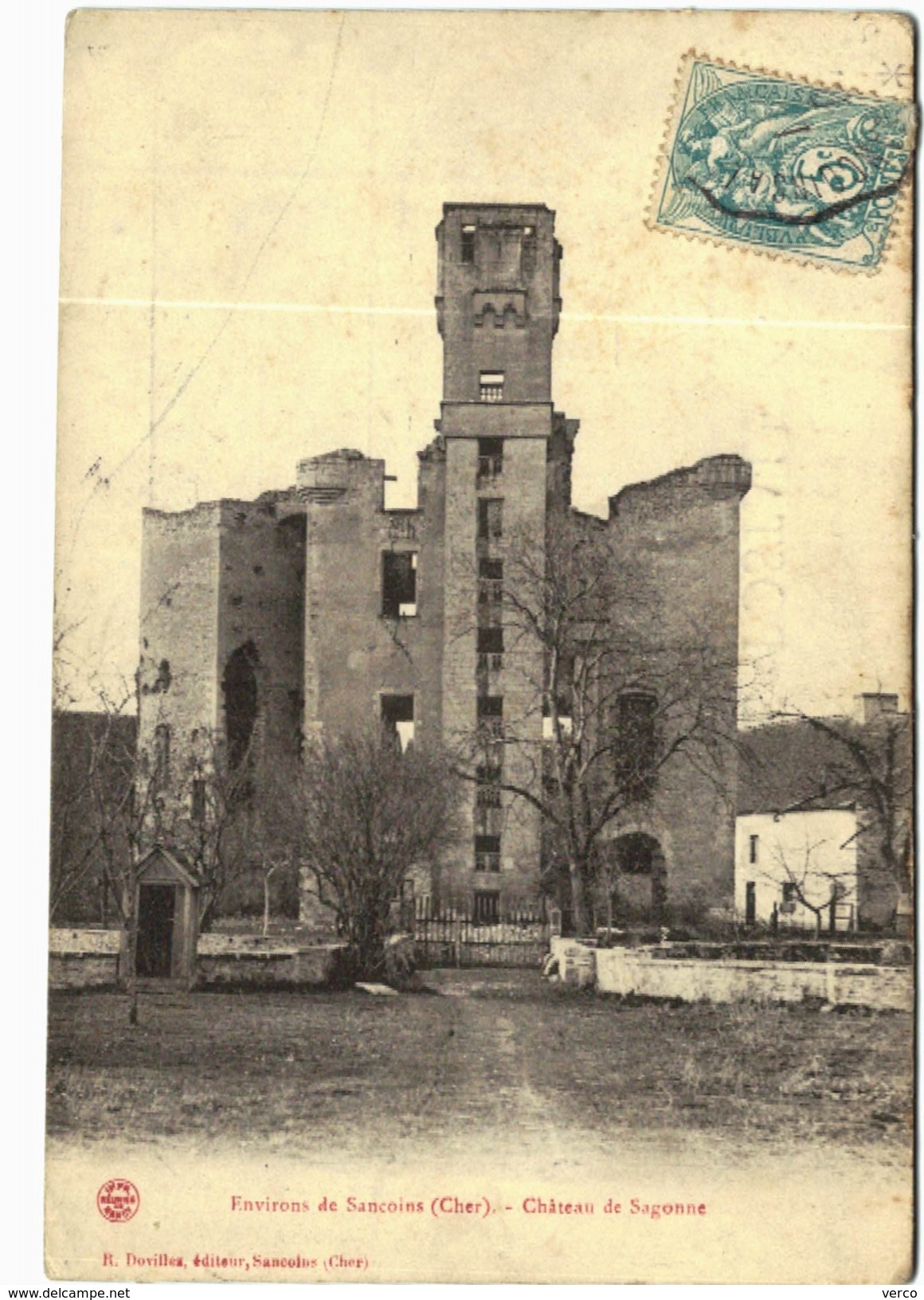 Carte Postale Ancienne de SANCOINS-Château de Sagonne