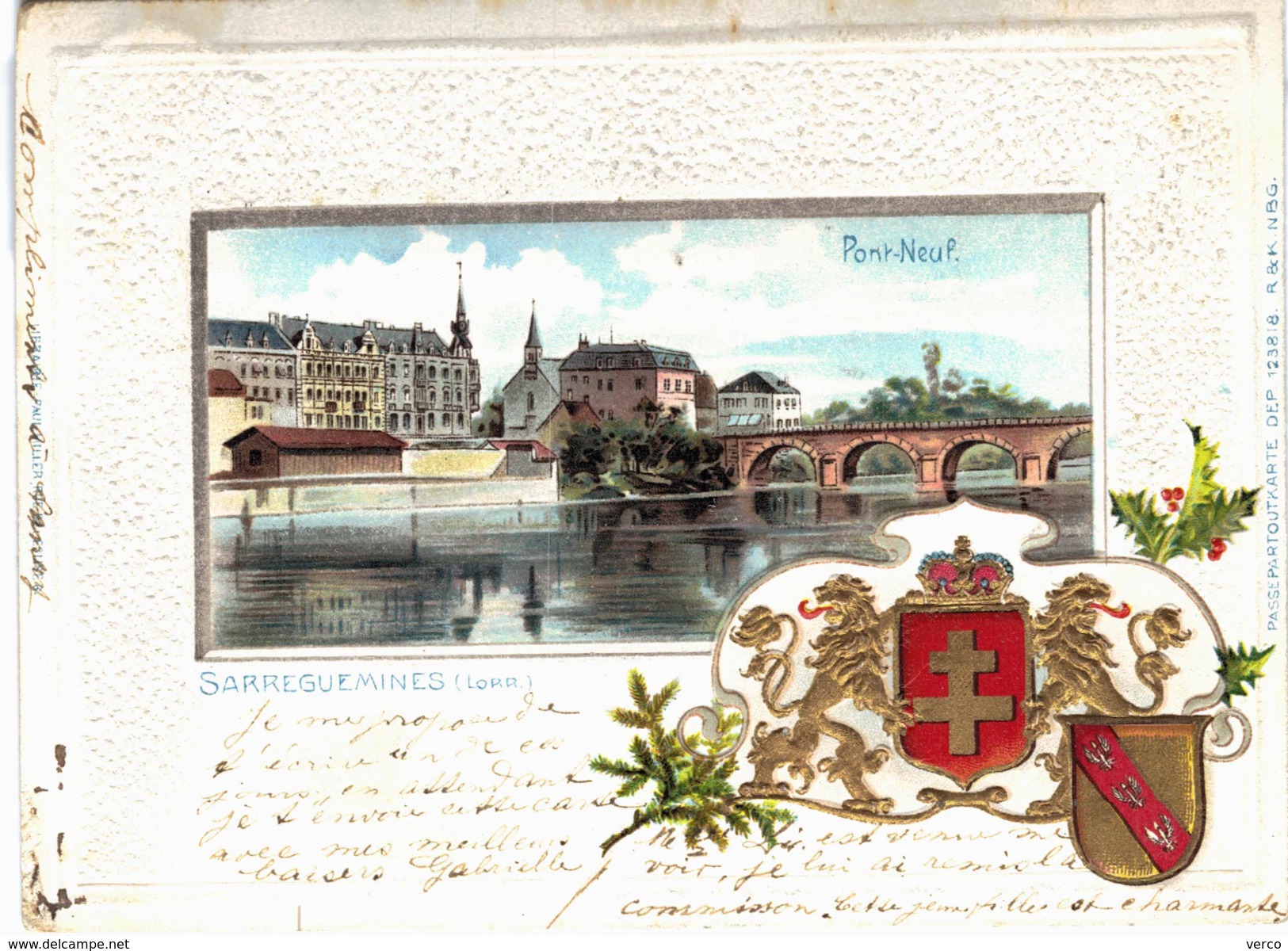 Carte postale ancienne de SARREGUEMINES (Saargemund)