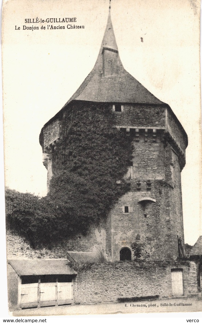 Carte Postale ancienne de  SILLE le GUILLAUME - Donjon de l'ancien Château