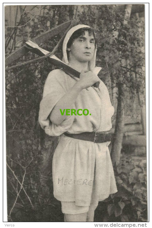 Carte Postale Ancienne de SUISSE – MEZIERES – THEATRE DU JORAT – REPRESENTATION DE TELL – MAI-JUIN 1914 – TELL (M. HE...