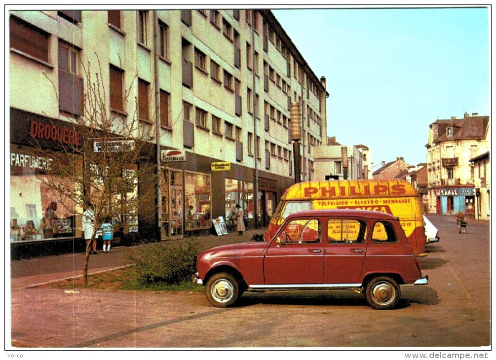 Carte Postale Ancienne de TALANGE-le centre commercial