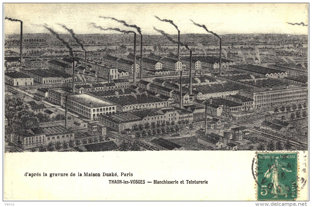 Carte Postale Ancienne de THAON les VOSGES