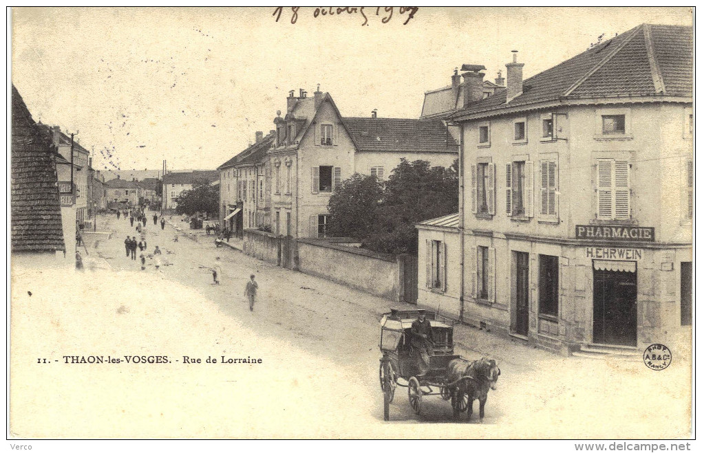 Carte Postale Ancienne de THAON les VOSGES
