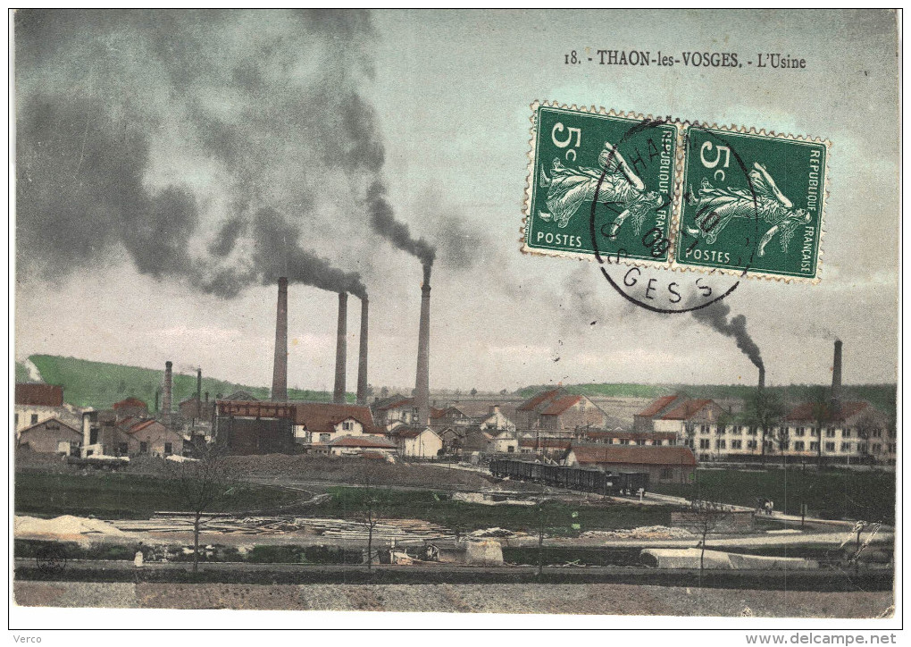 Carte Postale Ancienne de THAON les VOSGES